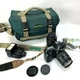 Nikon N50 Film Camera 35-80mm 80-210mm Lenses Case Booklet & Flash Bundle