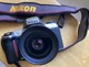Nikon N65 SLR film camera w/ Strap Nikon AF Nikkor 28-80 mm Lens Case
