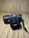 Pentax ME 35mm SLR Camera w/ 1:1.7 Lens & Accessories . Missing Button. Untested