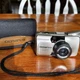 Olympus Infinity Stylus 105 DLX 35mm Camera Film Powers On No Zoom FOR PARTS