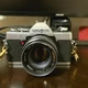 Minolta XG-1 SLR Film Camera Black Silver with MC Rokkor-X 50mm f/1.7 Lens