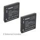 2x Kastar Battery for Panasonic Lumix DMW-BCK7 DMC-FH7 DMC-FH8 DMC-FH25 DMC-FH27