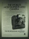 1986 Minolta Maxxum 9000 Camera Ad - The World's Most Sophisticated