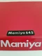 Mamiya M645 NAME PLATE for prism finders/waist level finders (NEW SPARE PART)