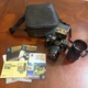 vtg minolta maxxum 7000 film camera w/ sigma 60-200mm & 28-70mm lenses flash