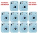 FUJIFILM Instax Mini 11 Cameras &ndash;Sky Blue&ndash; For Parts or Repair- 10pc BULK