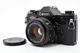 Canon Ae-1 Black Slr Film Camera New Fd 50mm F1.8 New Light Seals 【Exc+5】 7327