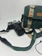Pentax Asahi K1000 35mm SLR Camera, VTG Canon Bag, Hoya Lens, X2, Tiffen Filter