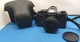 Vintage Yashica FX-3 35mm Film Camera 50mm Lens And Case Black Body Untested 
