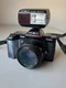 MINOLTA Maxxum 5000 AF 35mm Film Vintage Camera Dynax w/ 50mm Lens / Flash WORKS