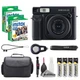 Fujifilm Instax Wide 400 Camera (Jet Black) w/ Case, 40 Film & Cleaning Kit