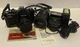 Vivitar 400/SL Black SLR Camera Kit with 50mm Lens, Zoom Lens, Flashes, Manuals