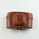 Kodak - Pony 828 Camera Case - Brown Leather Ever-Ready Cover - Front Smashed