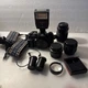 VNTG Sears KSX-P Dual2Program 35mm SLR Camera Extra Lenses, film, flash, Tripod