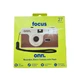 onn. Focus Reusable 35mm Camera with Flash + Film + Battery Included - Brown