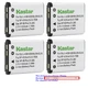 Kastar Replacement Battery for Olympus Li-40B Li-42B & Olympus FE-4000 Camera