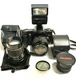 Canon EOS Rebel XS Camera Zoom Lens 35-80mm, Cannon Speedlite 188A Lot