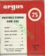 Vintage Argus 75 Manual