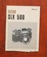 RICOH SLX 500 INSTRUCTION BOOK/147975