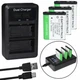 3 Battery +USB Charger For NP-45A Fuji FinePix Instax Mini 70 Mini 90 SHARE SP-2