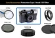 Mamiya 135EF with 38mm f/2.8 lens - UV Filter, Hood Shade, Push-on, Screw-in cap