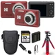 Kodak PIXPRO FZ55 Digital Camera (Red) +Spider Tripod + Case -32GB Kit