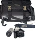 Canon EOS Rebel Film Camera SLR W/ 35-80mm Lens with Strap, Bag, Battery-Tested